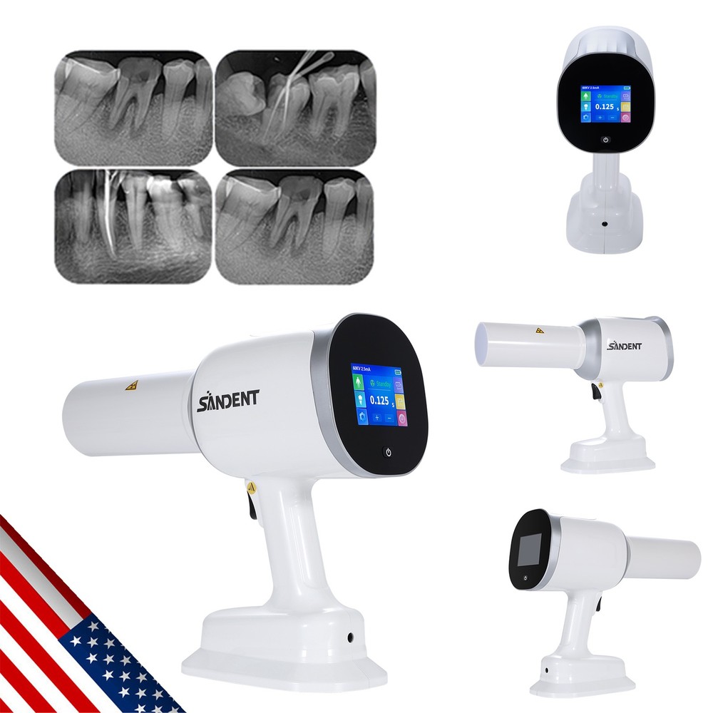 USA Dental Handheld X-rays Unit Machine +Scatter Shield Protective Ring