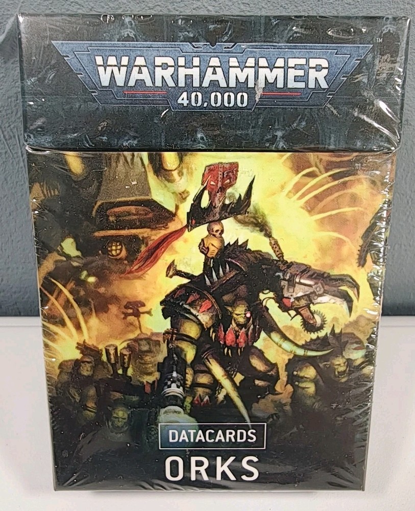 GAMES WORKSHOP Warhammer 40k 9th Ed Orks Datacards BNIB & SEALED