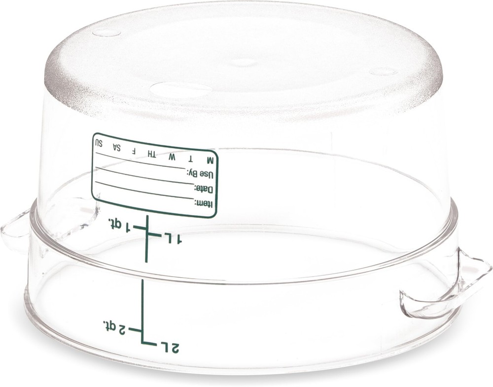 Storplus Round Food Storage Container with Stackable Design for Catering, Buf...