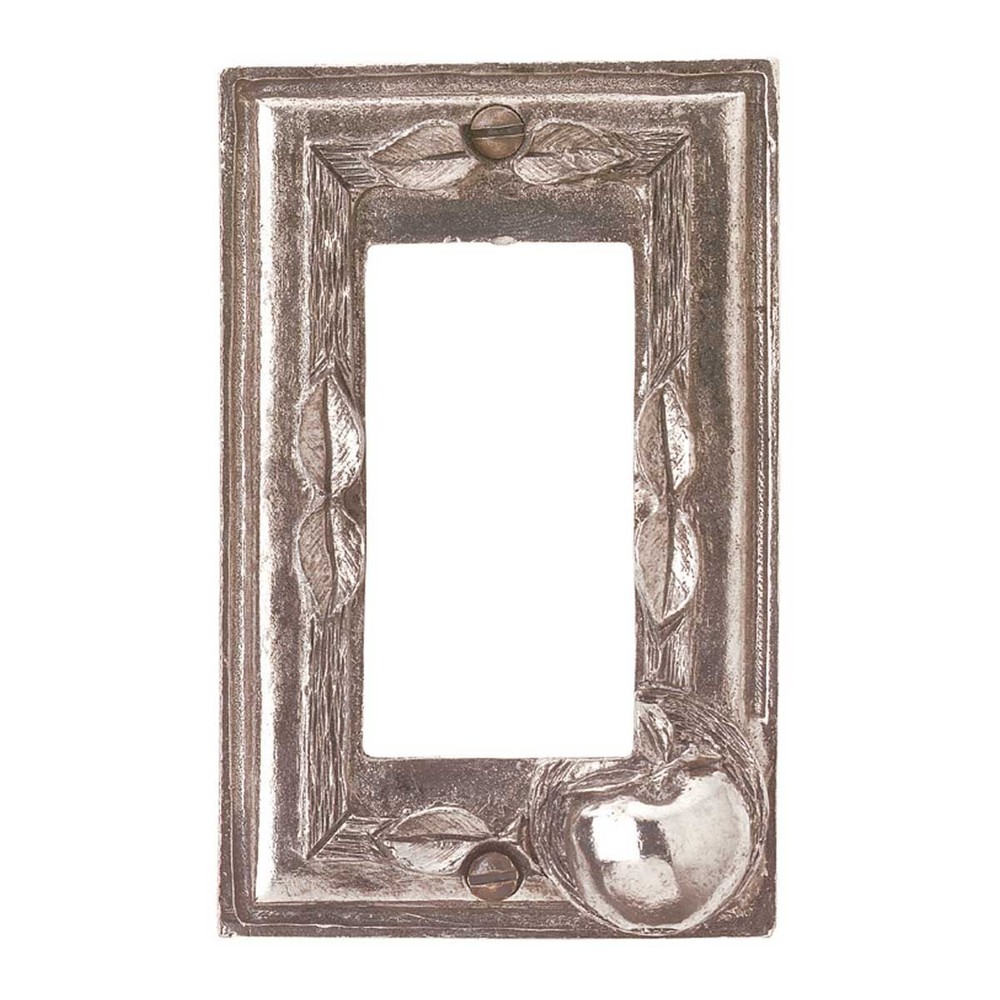 Switchplate Antique Solid Brass Apple GFI | Renovator's Supply