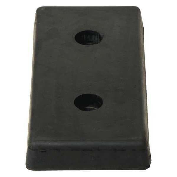 Vestil B-818 Dock Bumper, 8 In. D, Rubber, Rectangular