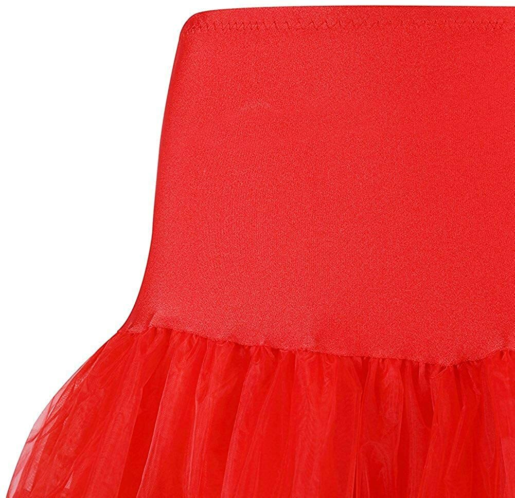 Women's 50s Vintage Petticoat Skirt Underskirt Crinoline Slips Tutu Skirts Dress