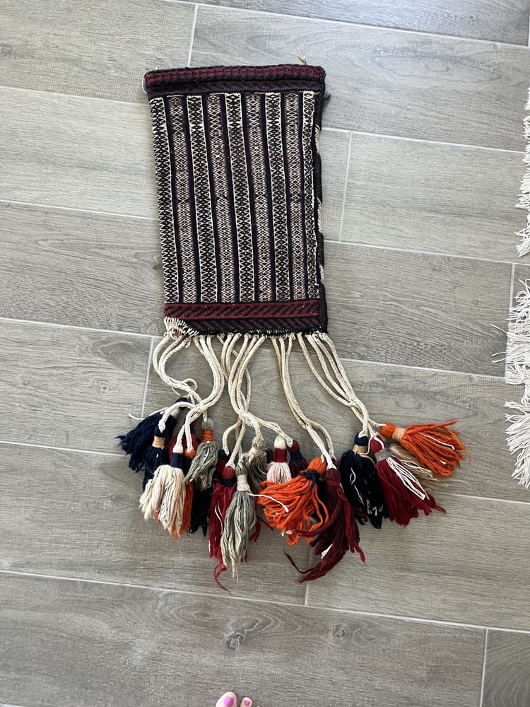 Vintage Handmade CAMEL WOOL Middle Eastern. SADDLE Bag