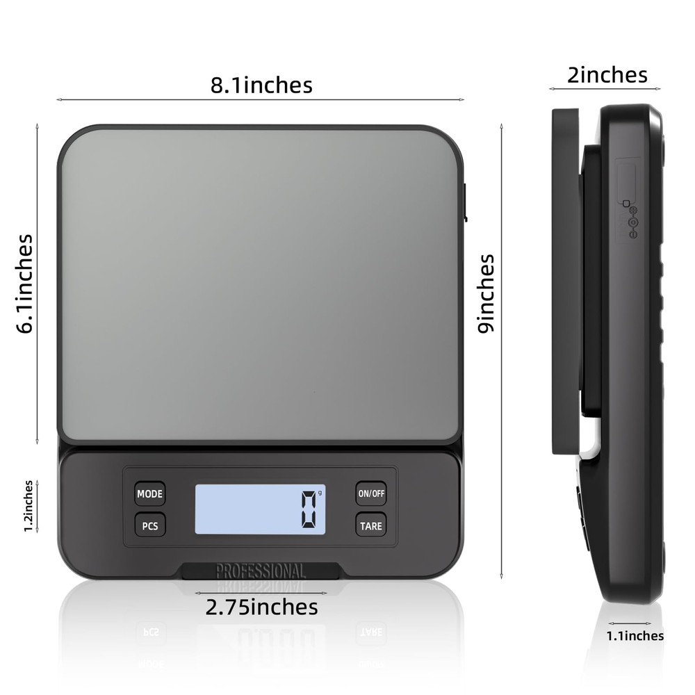 Shipping Scale 66lb Capacity, High Precision Digital Postal Scale with Large ...