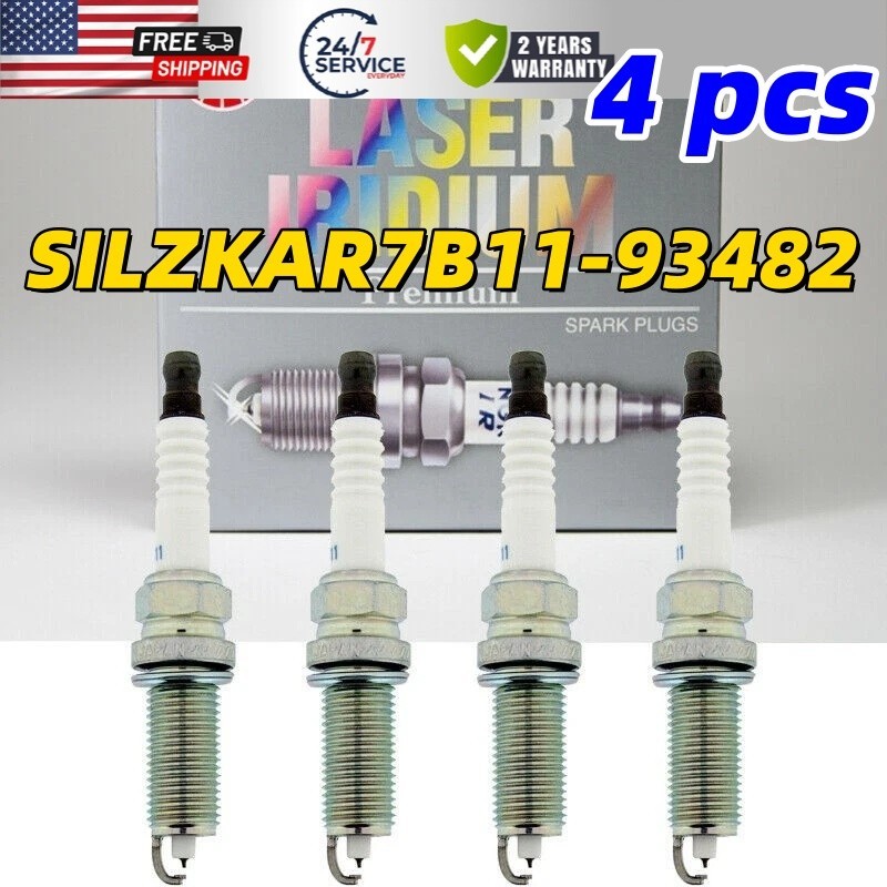 Set of 4 Genuine NGK 93482 Laser Iridium Spark Plug SILZKAR7B11 for 11-19 Subar
