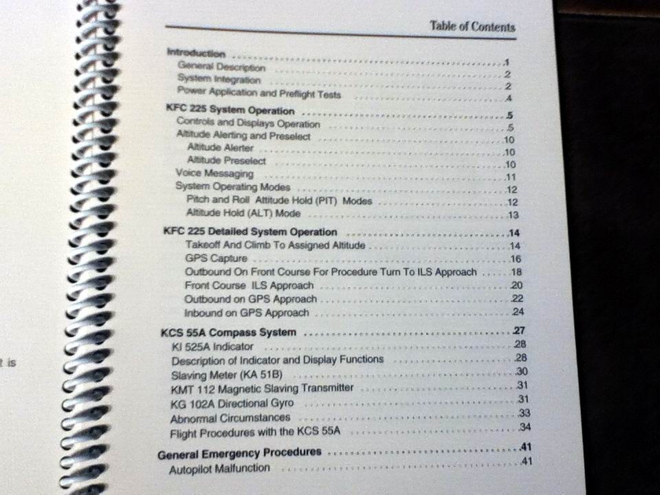 Bendix/King KFC 225 AFCS Pilot's Guide
