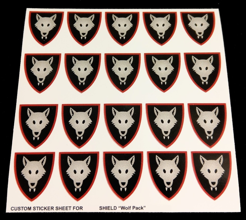 Custom Sticker for Shield 6075 / 375 Replacement Sticker for Shield Castle Wolf