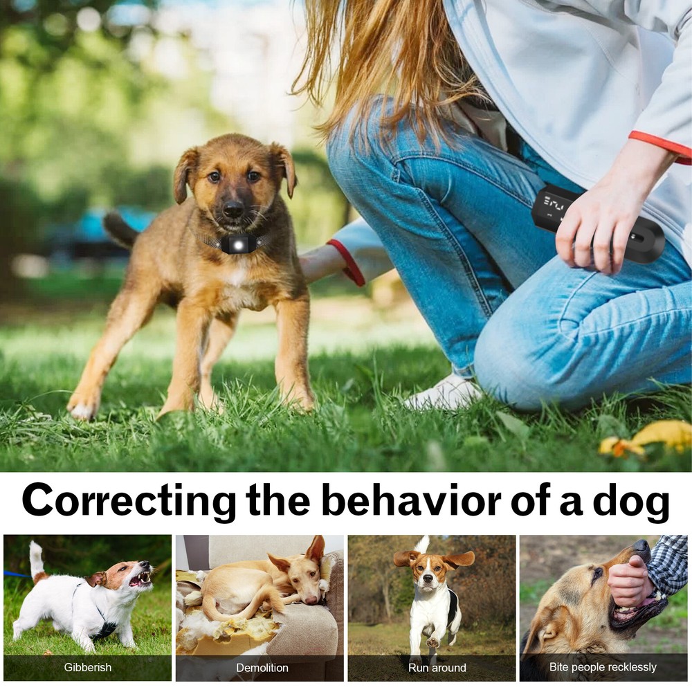 Dog Training E-Collar Anti-Bark Electric Shock Obedience Remote Control Device