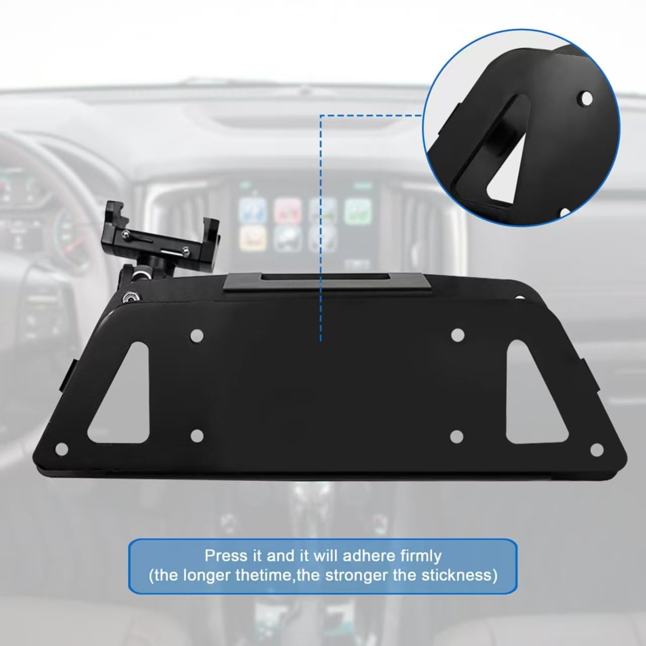 Metal Dash Mount Phone Holder Compatible with 2019-2024 2025 Silverado & 2019...