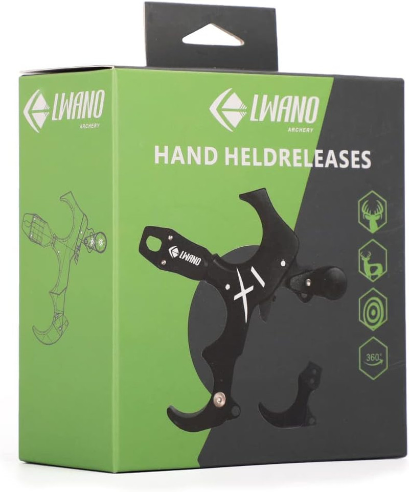 X1 Compound Bow Thumb Bow Release, 3&4 Finger Grip Adjustable Archery Release Ai