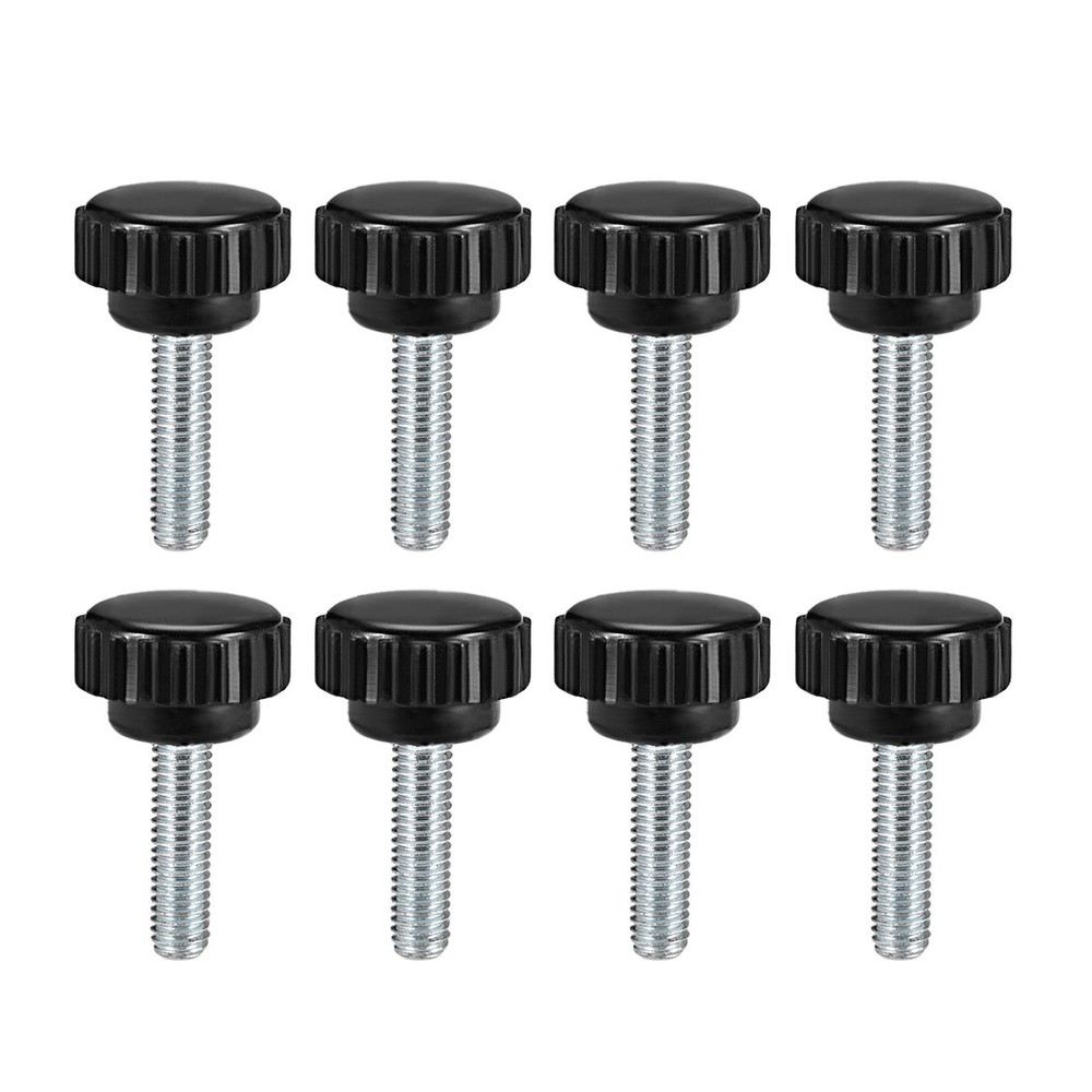M6 x 20mm Male Thread Knurled Locking Knobs 8pcs