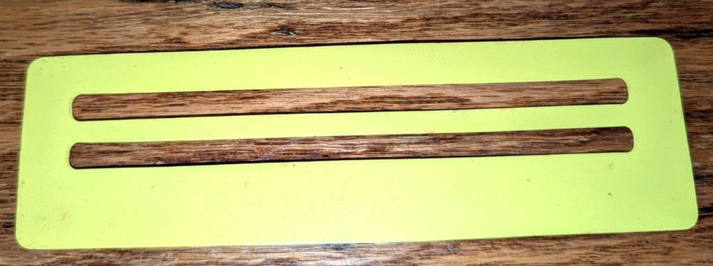 1966 Man From U.N.C.L.E. MARX "Coder- De-Coder" Thin plastic 6 x 1 3/4"