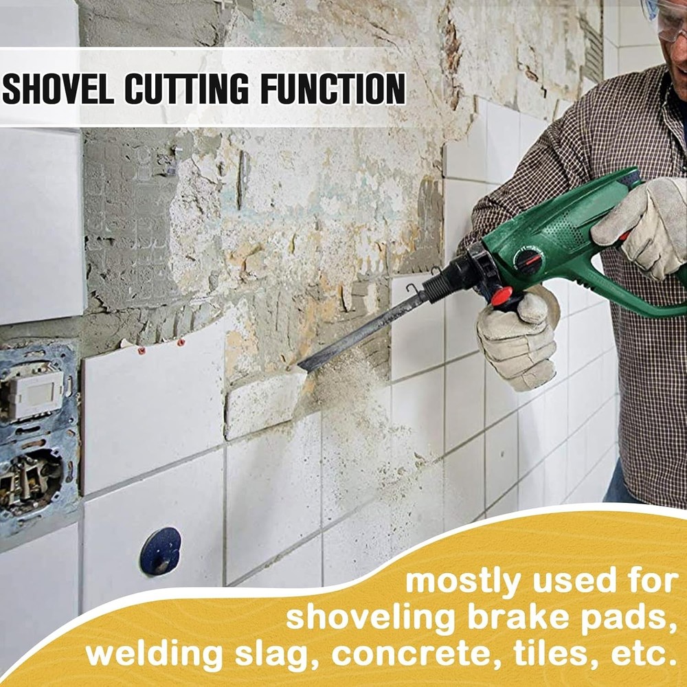 9 Pack Air Hammer Bits Pneumatic Chisel Set Air Hammer Punch Chipping Bits Tools