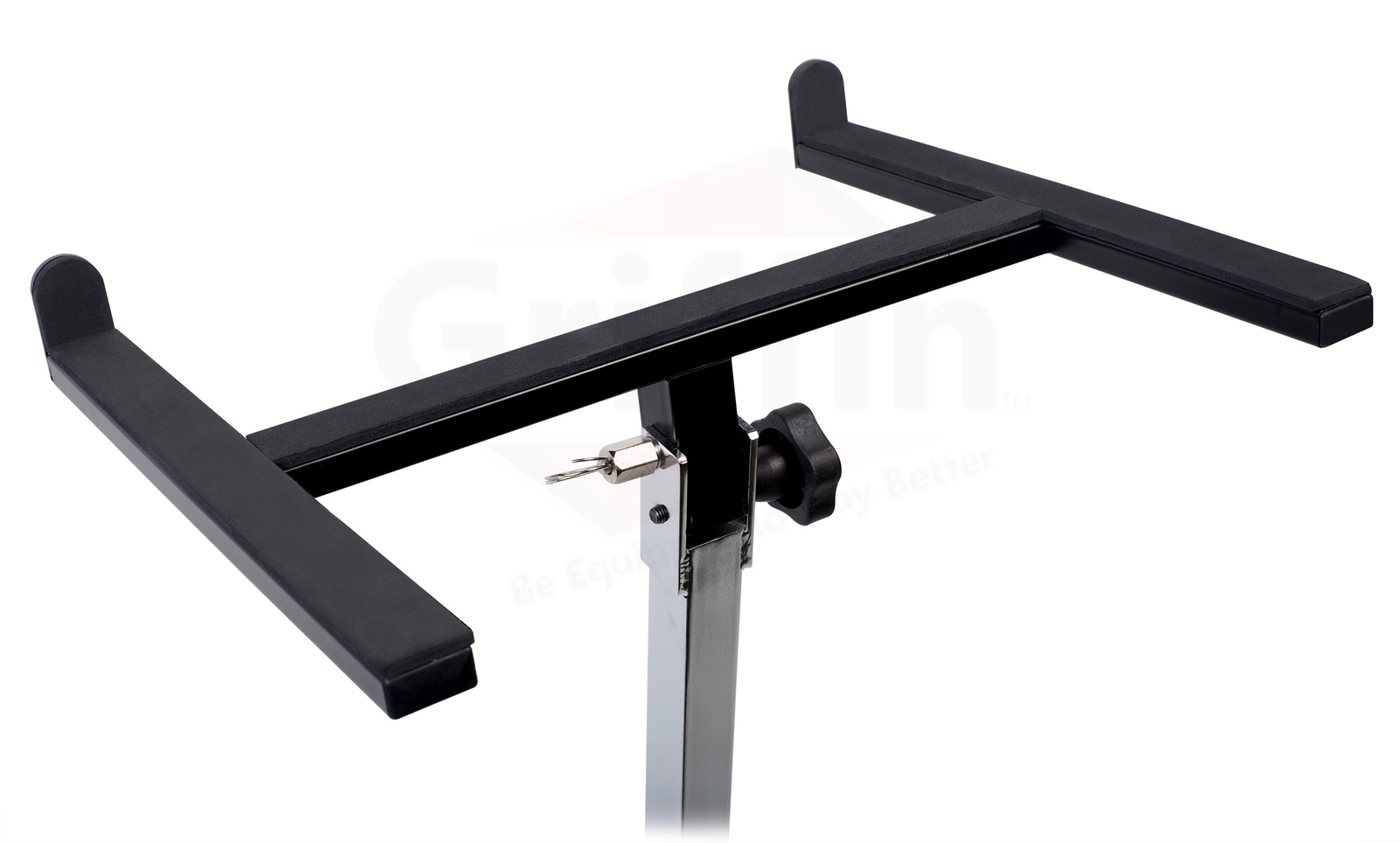 GRIFFIN Studio Music Mixer Stand on Wheels - DJ Recording Gear Cart Table Mount