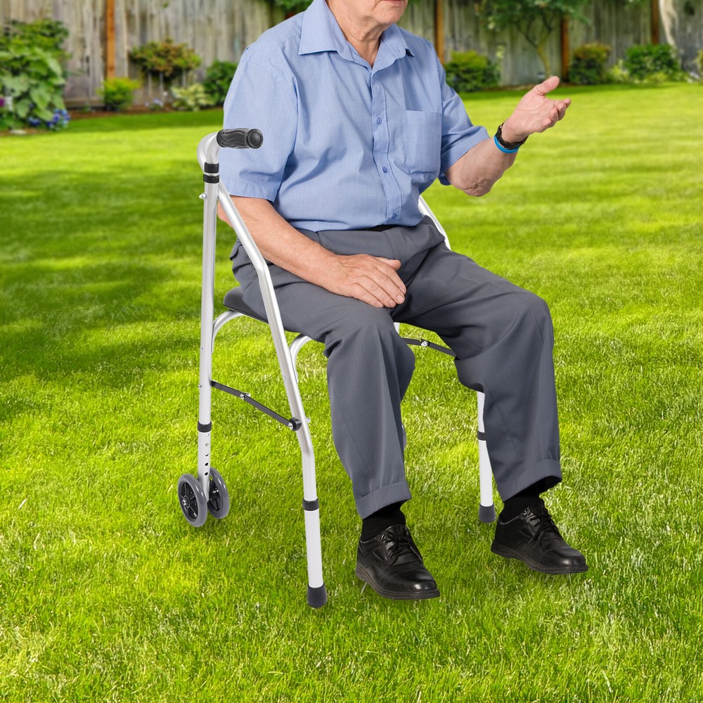 Floorstanding Folding Walker Adjustable Height Walker Foldable Walker 158.76kg