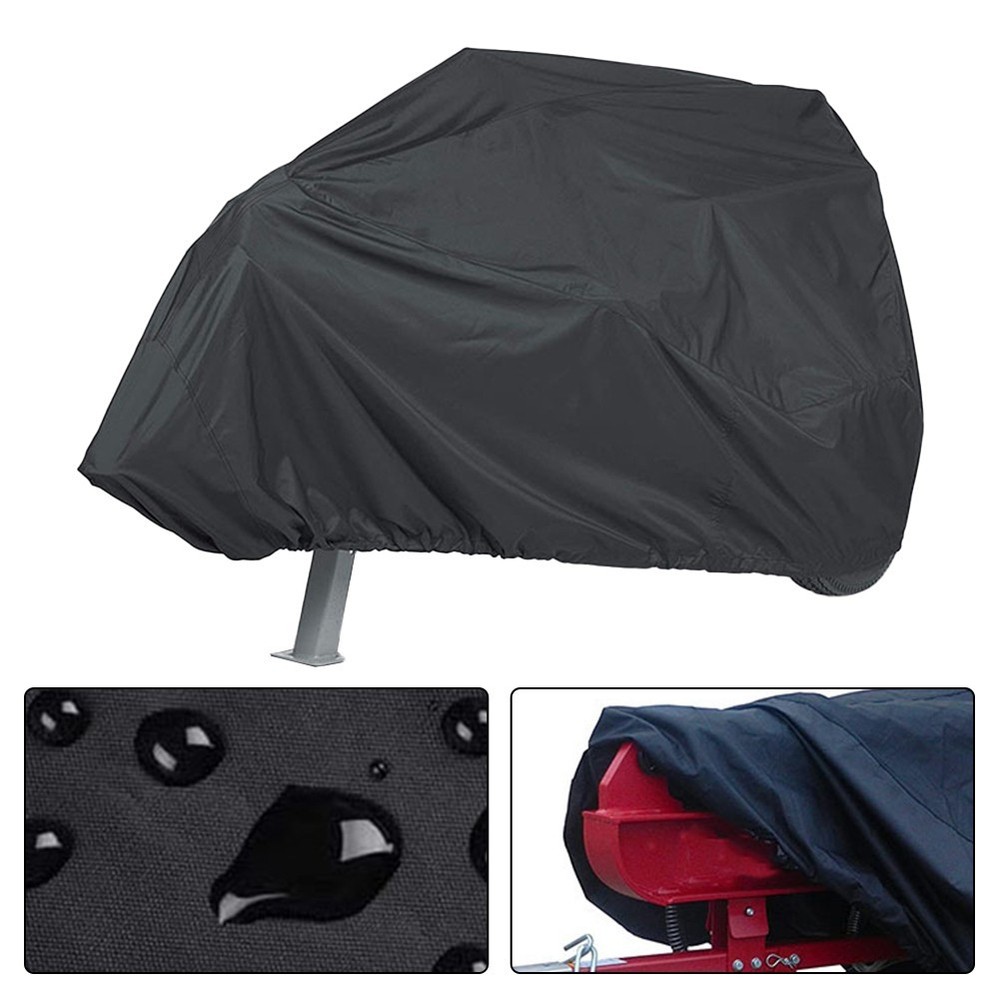 Sleek Black Waterproof Cover for Efficient Log Splitting Machine Protection