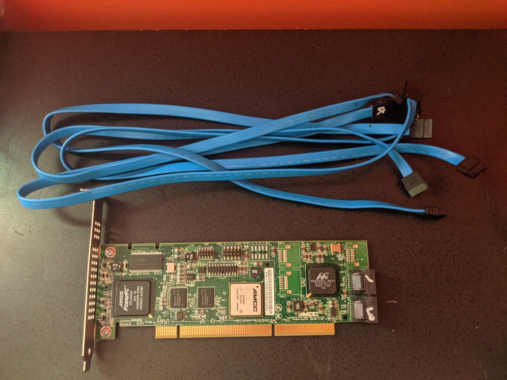 AMCC 3WARE 9550SXU-4LP PCI 64BIT SATA RAID CONTROLLER