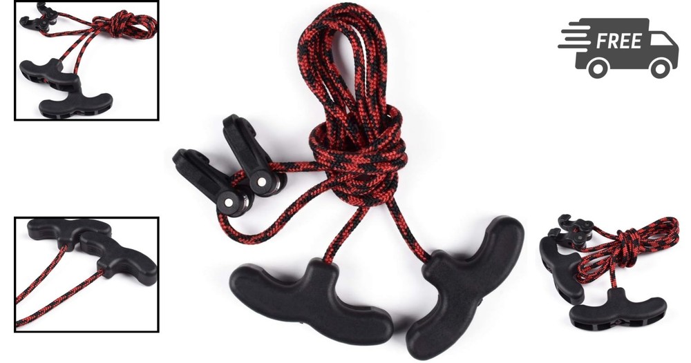 Crossbow Cocking Rope Crossbow String Puller Cocker Aid Tool Black Red Rope