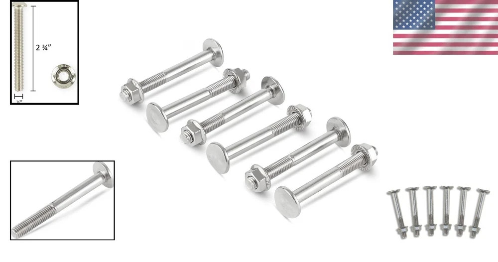 HYDROTOOLS Pool Ladder Step & Hardware Replacement – One Size Bolt Repair Kit...