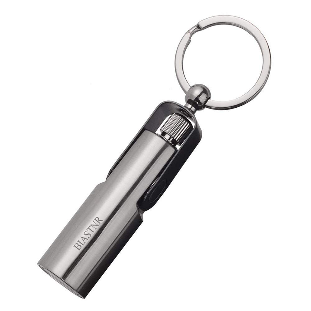 BIASTNR Permanent Match, Keychain Flint Matchstick Fire Starter Medium, Black