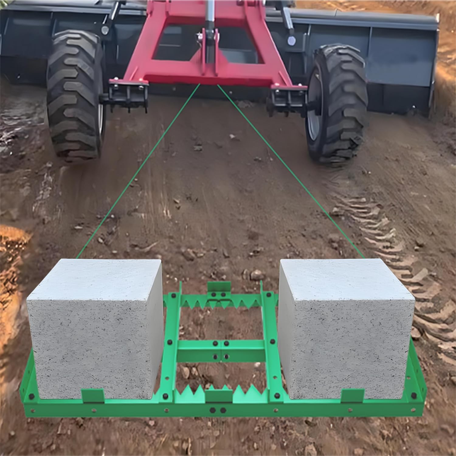 Heavy Duty Drag Harrow Driveway Grader Toothed Harrow – Clever 2-in-1 Design