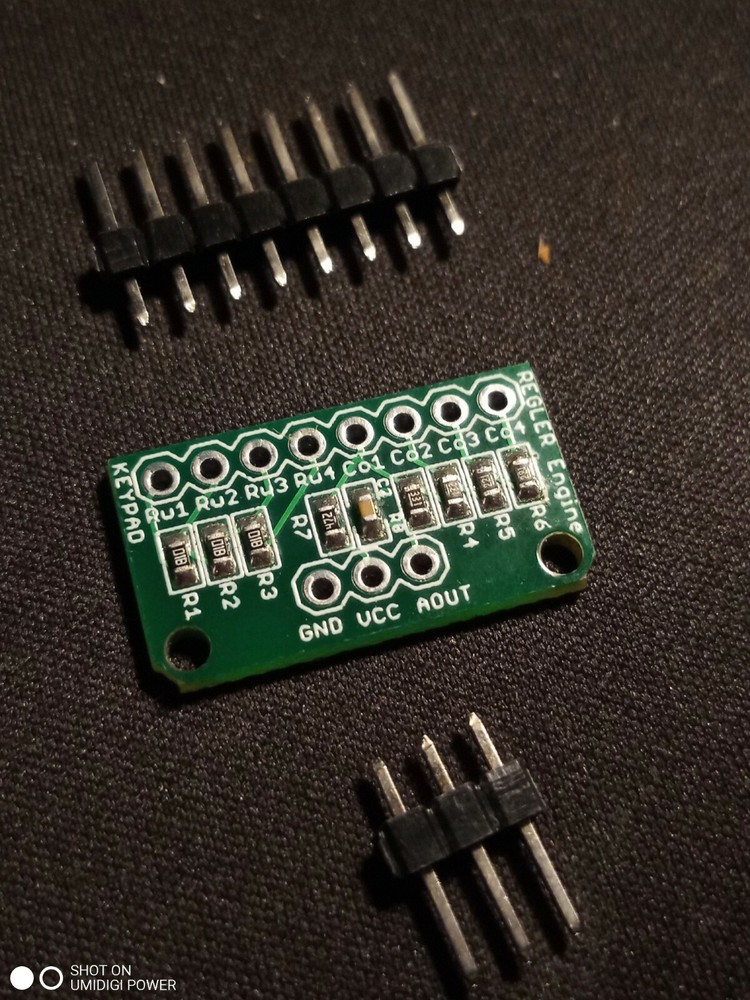 Analog OneKeyPad Interface for 4x4 Matrix Keyboard