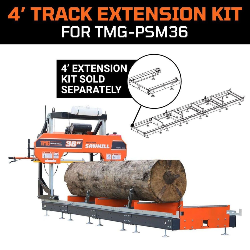 Complete 4ft Expansion Track for TMG-PSM36 - No Extra Tools Needed