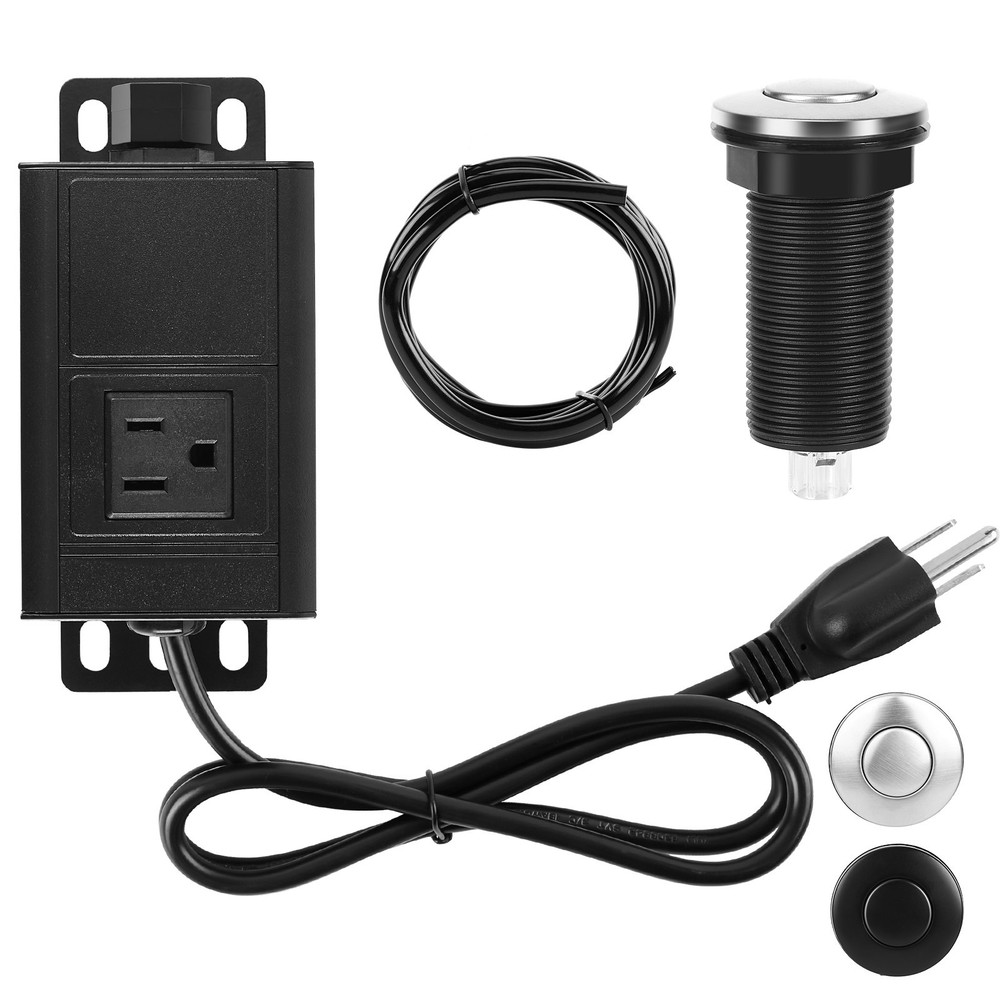 UL Listed Air Switch Kit for Garbage Disposal 3.58” Extra Long Air Button