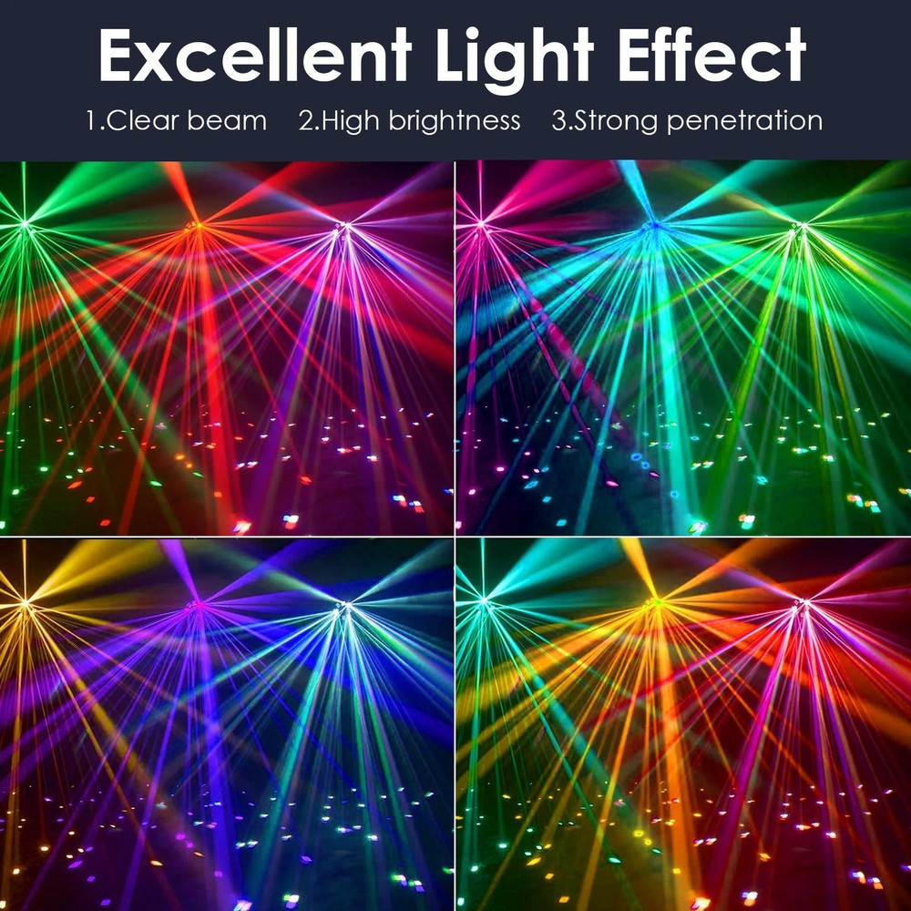 200W LED Moving Head Light Gobo Beam Stage DJ Disco Bar DMX Effect Lighting