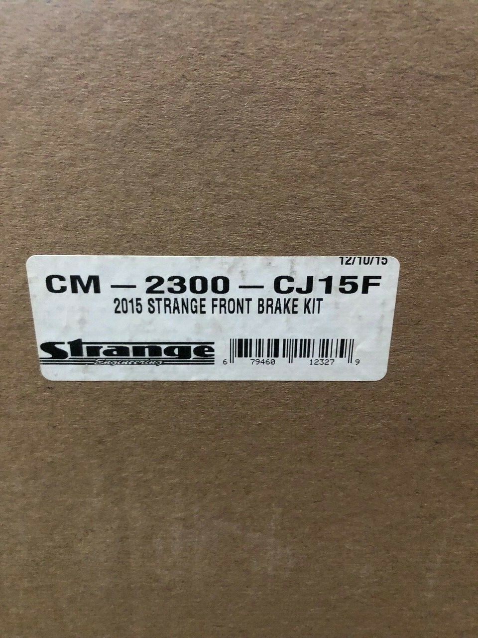 2015-up S550 Cobra jet Front brakes Ford Performance / Strange B4186WC