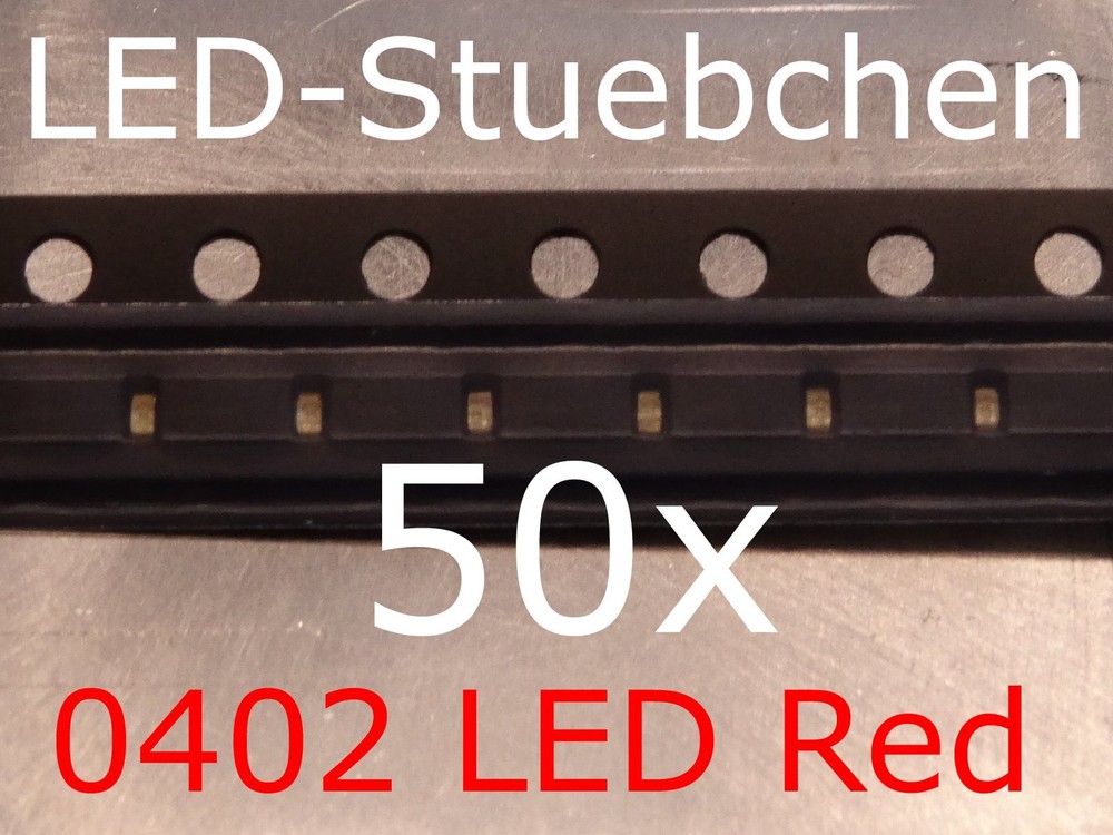 50x 0402 LED Red