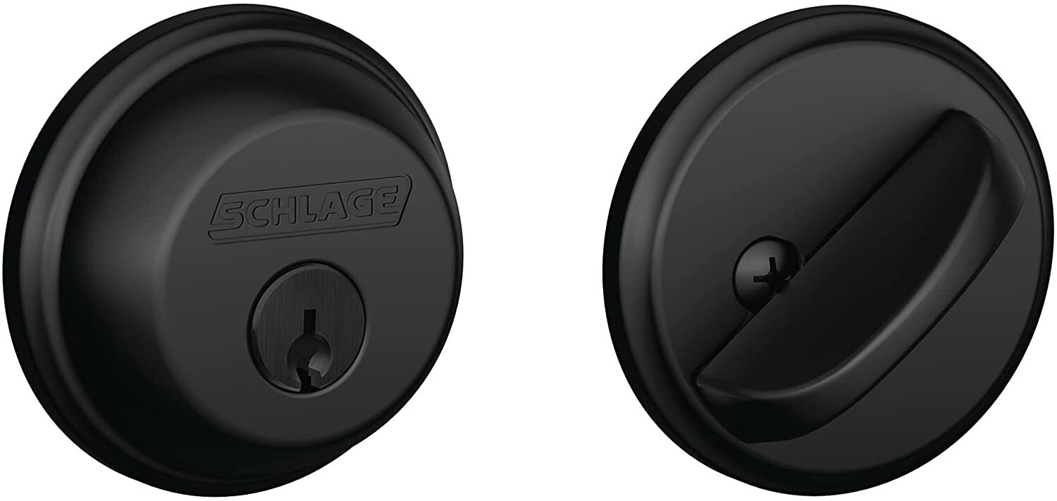 Schlage - B60N/B60L Deadbolt Keyed 1 Side, Highest Residential Security