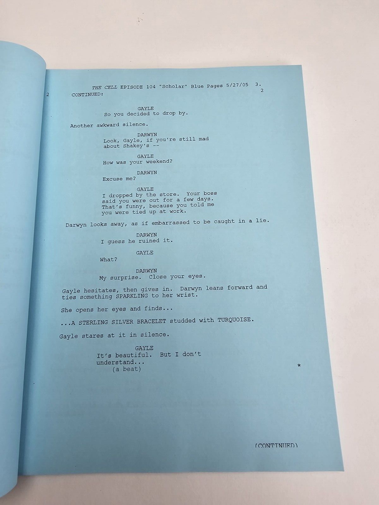 SLEEPER CELL / Kamran Pasha 2005 TV Script, Michael Ealy & Oded Fehr "Scholar"