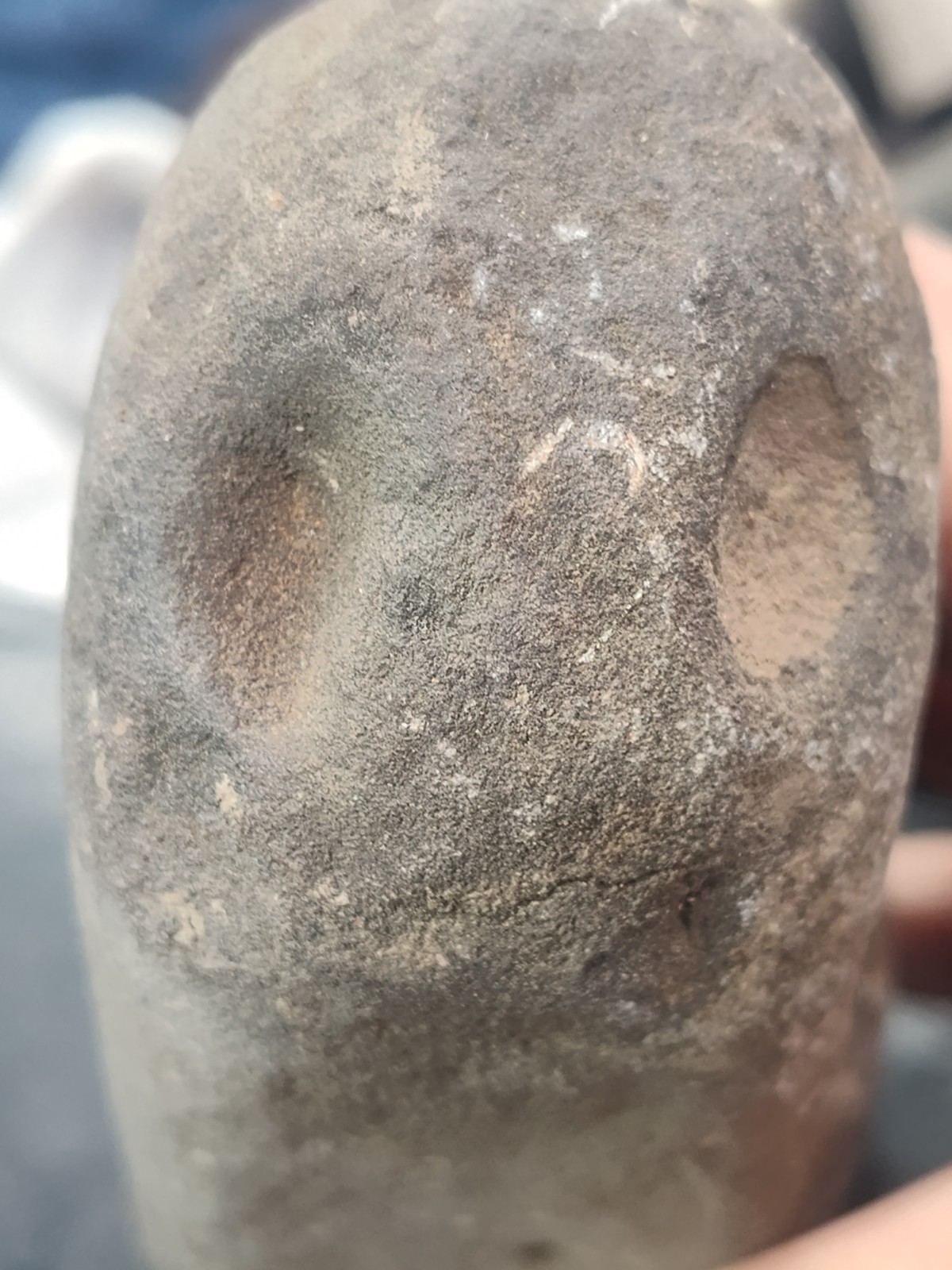 Indian Artifacts Fire Starting Stone Base Mortar Pre 1600