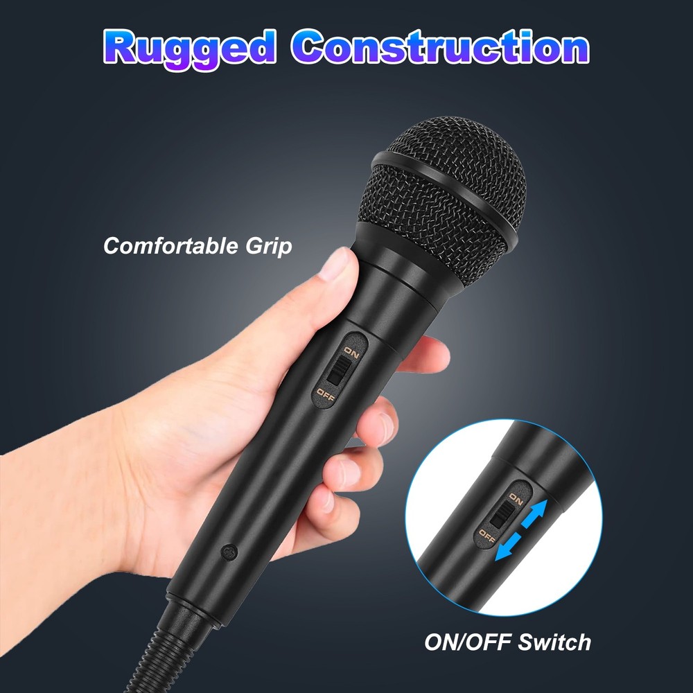 Handheld Wired Microphone Cardioid Dynamic Vocal Mic Live Performance Microphone