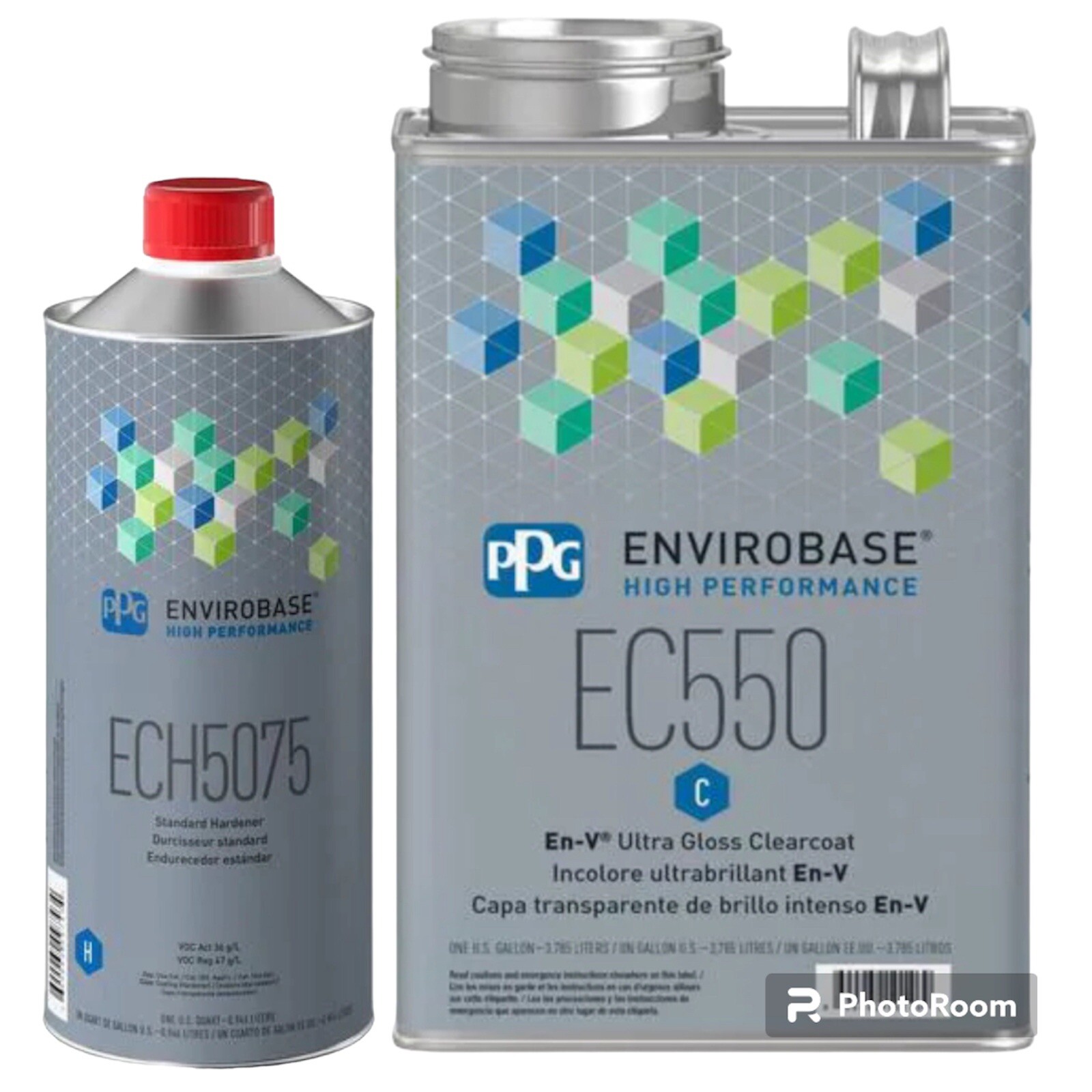 EC550 PPG Envirobase 1 Gallon Ultra Gloss, ECH5075 1 Quart Standard Hardener