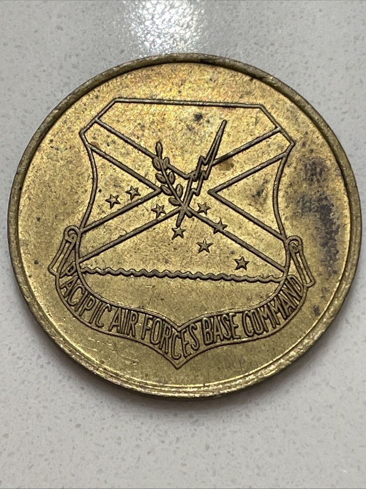 Vintage Hickman AFB Token NCO US Pacific Air Forces Base Command Error Pacipic