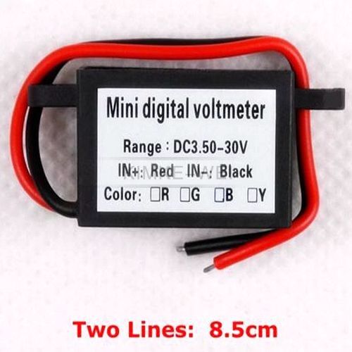 Mini DC 3.5-30V Waterproof 0.28" LED Digital Voltmeter Voltage Meter Panel New