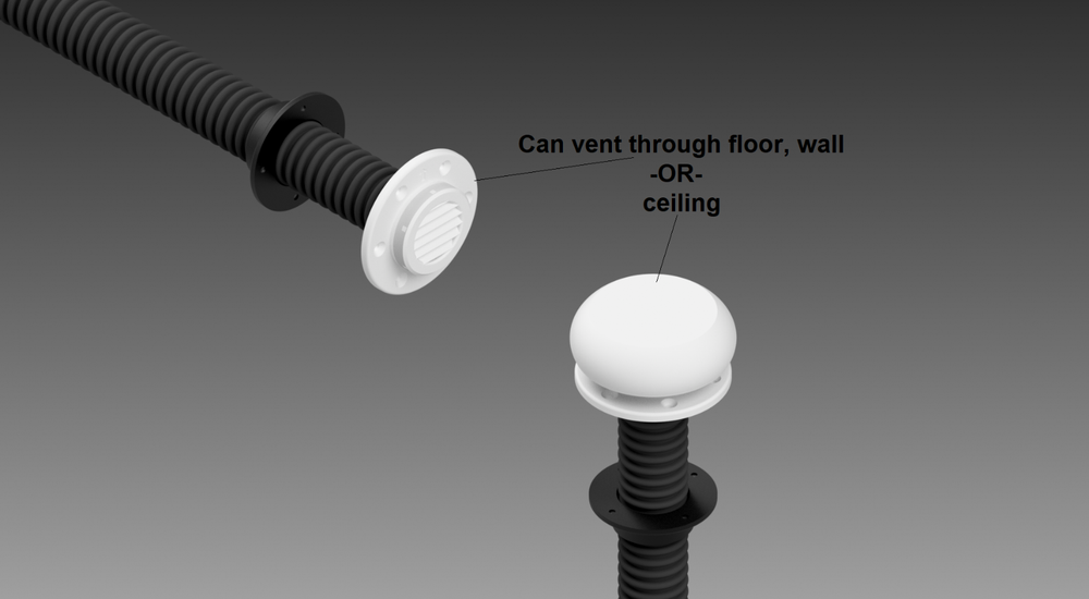 DIY Compost Toilet XL Urine Diverter and Ventilation Kit