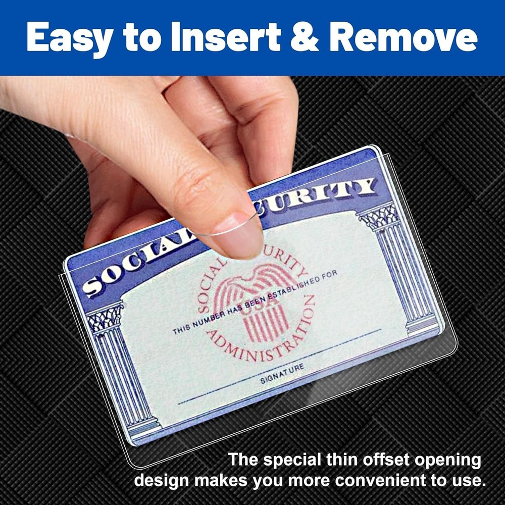 High Transparency 6-Pack Card Protector Sleeves - Waterproof & Durable Design
