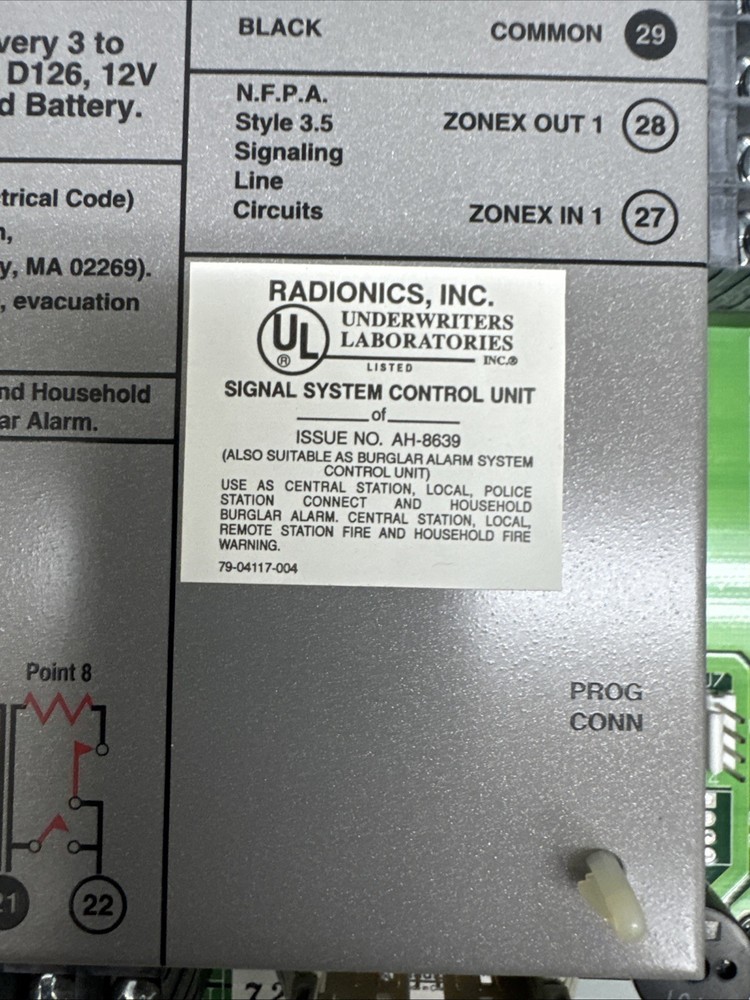 Radionics Bosch OMEGALARM D7212 E1 Digital Fire Alarm Control Panel D8103
