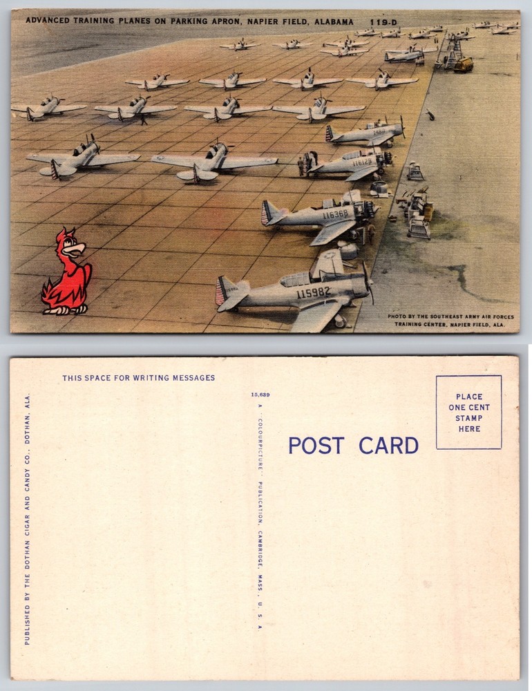 Advanced Training Planes Napier Field Alabama Postcard
