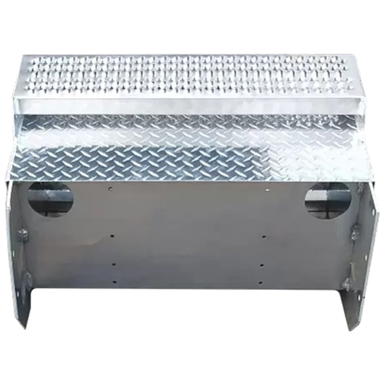Diamond Plate Aluminum 31 Inch Battery Box New Style Step For Peterbilt