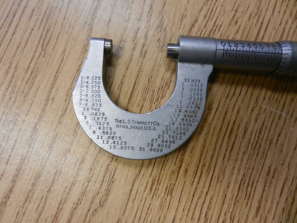 The Starrett Co. No. 230 Micrometer Used