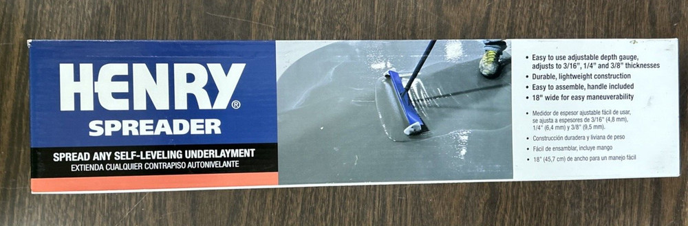 Henry Spreader - Self Leveling underlayment