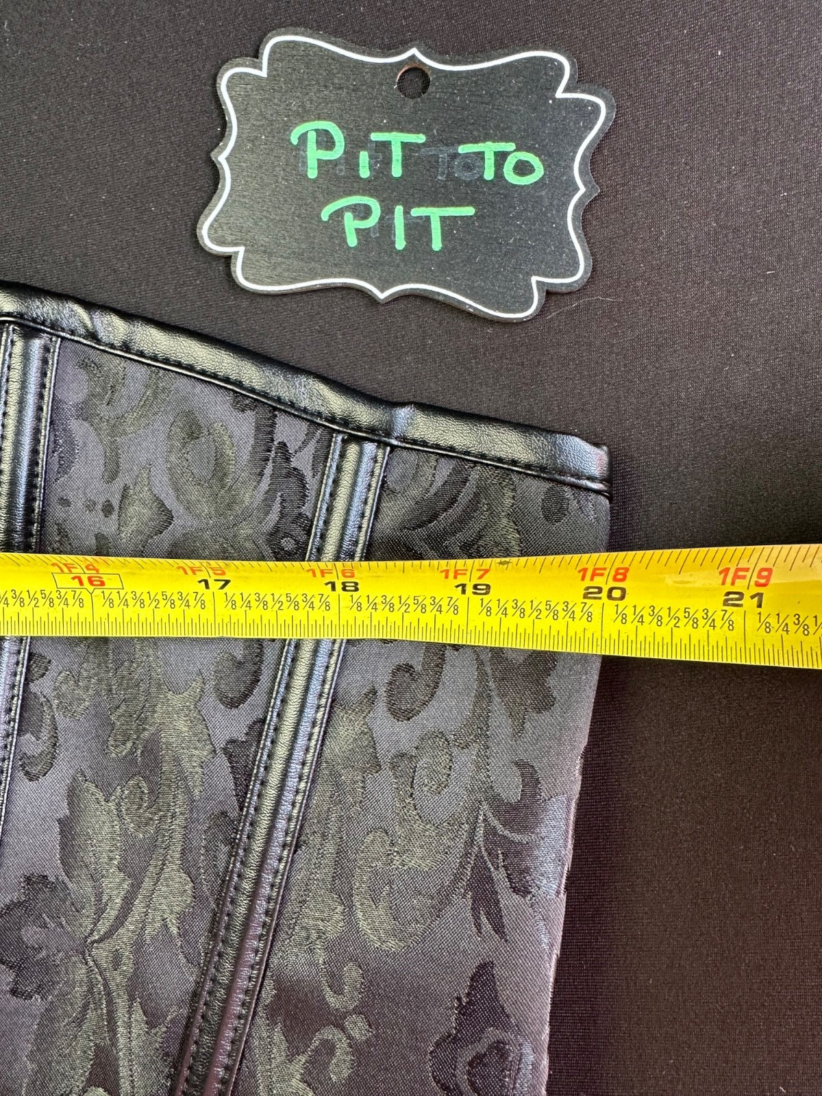 Black Lace Corset Top XXL LaceUp Whimsigoth Renaissance Vamp Witchy Bustier Goth