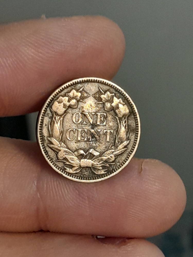 1857 Flying Eagle Cent VF (Obverse Damage) #2