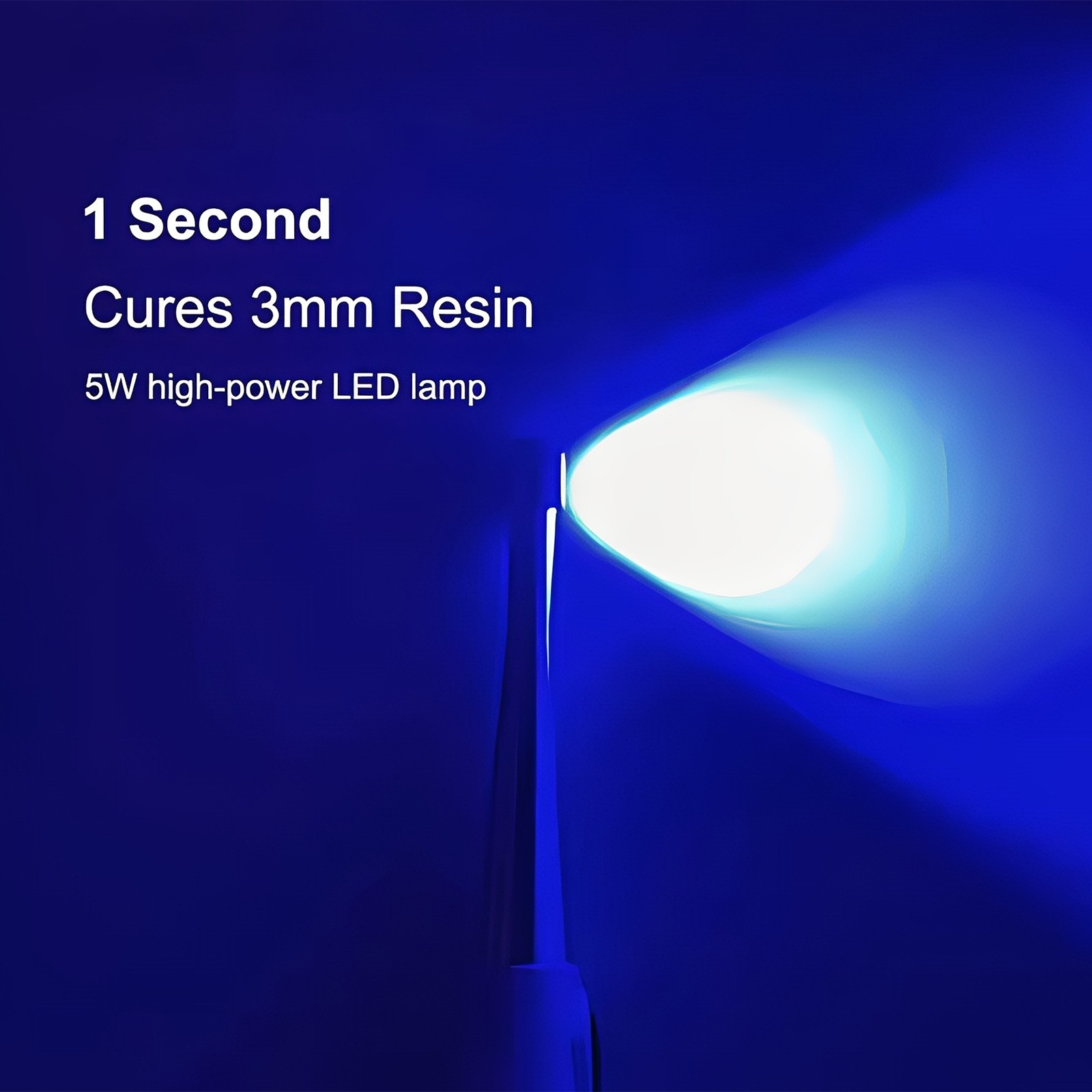 Dental Wireless Cordless LED Cure Curing Light Lamp 2400mw 5W Tool Resin 1 Sec