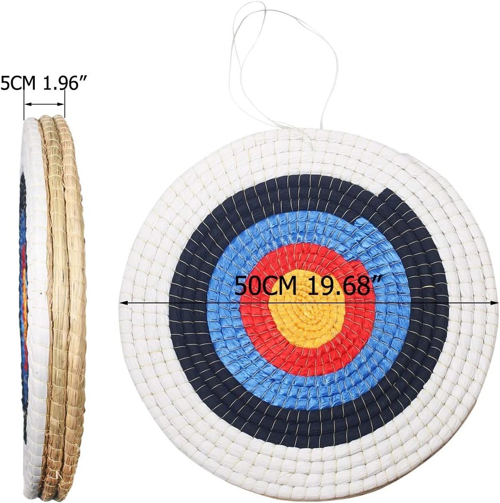 Handmade Solid Straw Round Archery Target Bow for Traditional Shooting