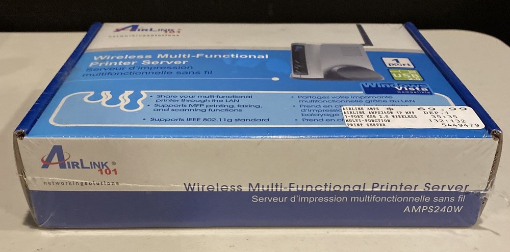 AirLink 101 Wireless Multi-Functional Printer Server AMPS240W